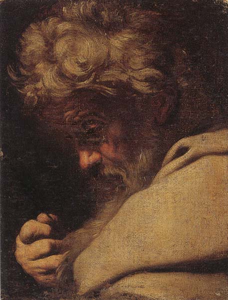 Study of saint bartholomew,head and shoulders